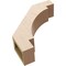 Ekena Millwork 5-inch W x 18-inch D x 18-inch H Merced Rough Cedar Woodgrain TimberThane Knee Brace, Primed BRCUR05X18X18MRCRCPR - alternate 4